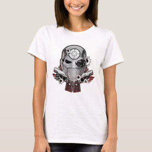 Suicide Squad   Deadshot Mask & Guns Tattoo Art T-Shirt