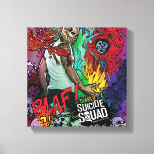 Suicide Squad   Diablo Character Graffiti Canvas Print