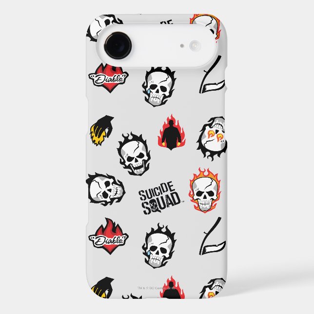 Suicide Squad | Diablo Emoji Pattern Case-Mate iPhone Case (Back)