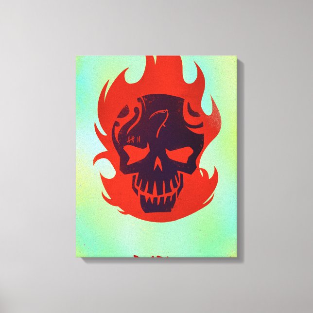 Suicide Squad | Diablo Head Icon Canvas Print (Front)