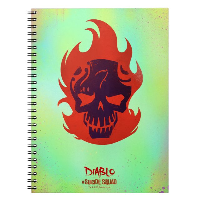 Suicide Squad | Diablo Head Icon Spiral Notebook (Front)