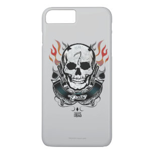 Suicide Squad   Diablo Skull & Flames Tattoo Art iPhone 8 Plus/7 Plus Case