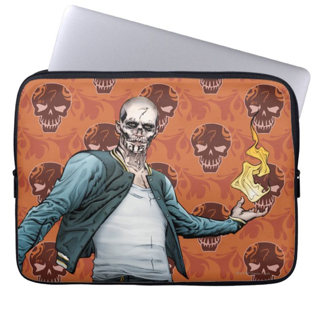 Suicide Squad | El Diablo Comic Book Art Laptop Sleeve (Front)