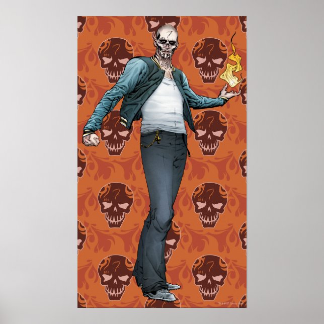 Suicide Squad | El Diablo Comic Book Art Poster (Front)