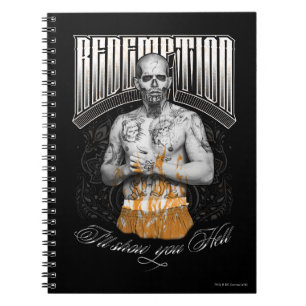 Suicide Squad El Diablo "Redemption" Tattoo Spiral Notebook
