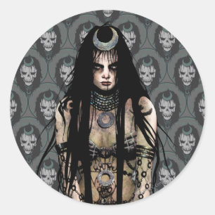 Suicide Squad   Enchantress Classic Round Sticker
