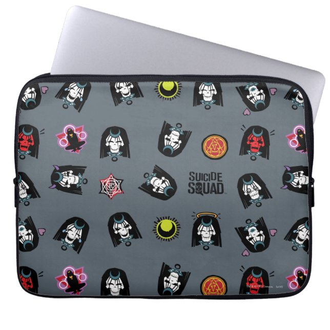 Suicide Squad | Enchantress Emoji Pattern Laptop Sleeve (Front)