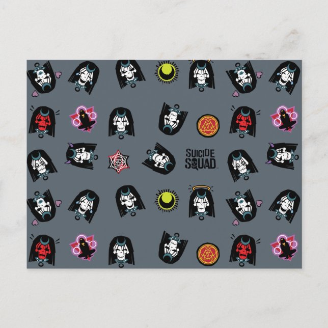 Suicide Squad | Enchantress Emoji Pattern Postcard (Front)