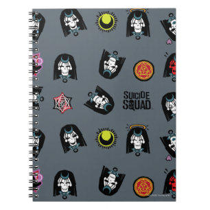 Suicide Squad Enchantress Emoji Pattern Spiral Notebook