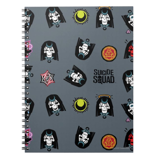Suicide Squad | Enchantress Emoji Pattern Spiral Notebook (Front)