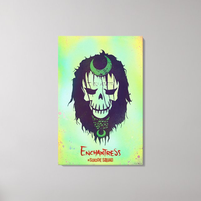Suicide Squad | Enchantress Head Icon Canvas Print (Front)