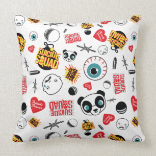 Suicide Squad Friends Forever Pattern Cushion