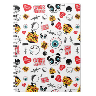 Suicide Squad   Friends Forever Pattern Spiral Notebook