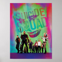 Suicide Squad | Green Joker & Squad Movie Poster