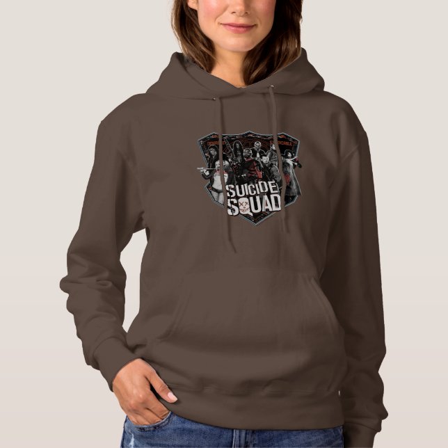 Suicide Squad | Group Badge Photo Hoodie (Front)