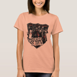 Suicide Squad Group Badge Photo T-Shirt
