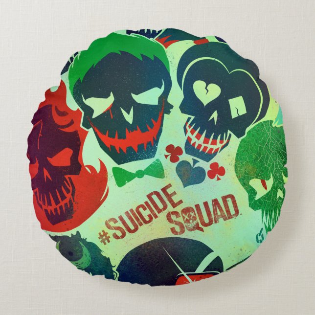 Suicide Squad | Group Toss Round Cushion (Front)