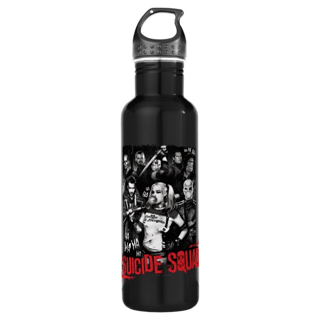 Suicide Squad | Grunge Group Photo 710 Ml Water Bottle (Front)