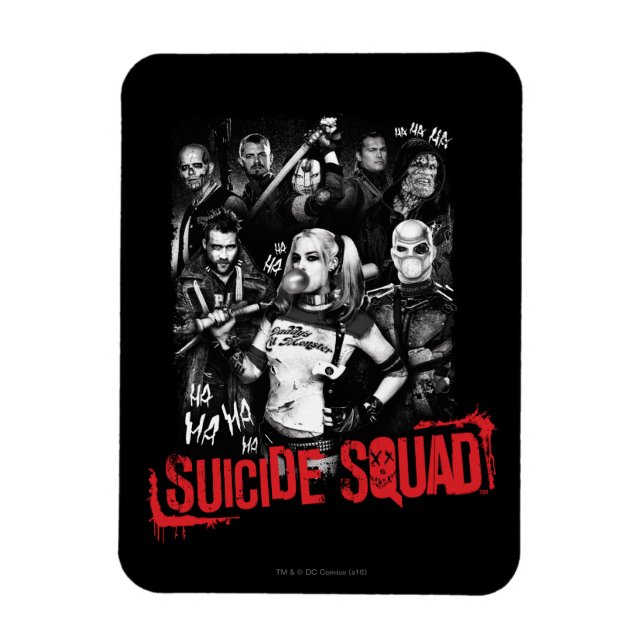 Suicide Squad | Grunge Group Photo Magnet (Vertical)