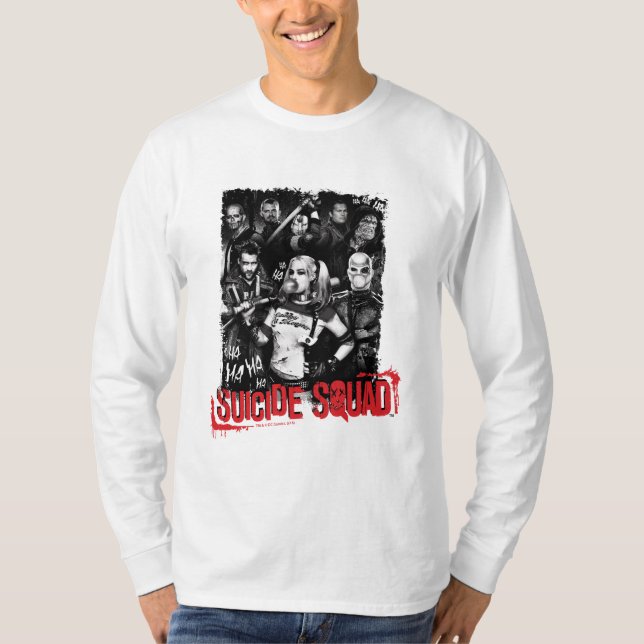 Suicide Squad | Grunge Group Photo T-Shirt (Front)