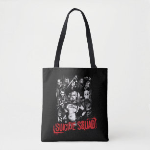 Suicide Squad Grunge Group Photo Tote Bag