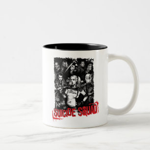 Suicide Squad Grunge Group Photo Two-Tone Coffee Mug