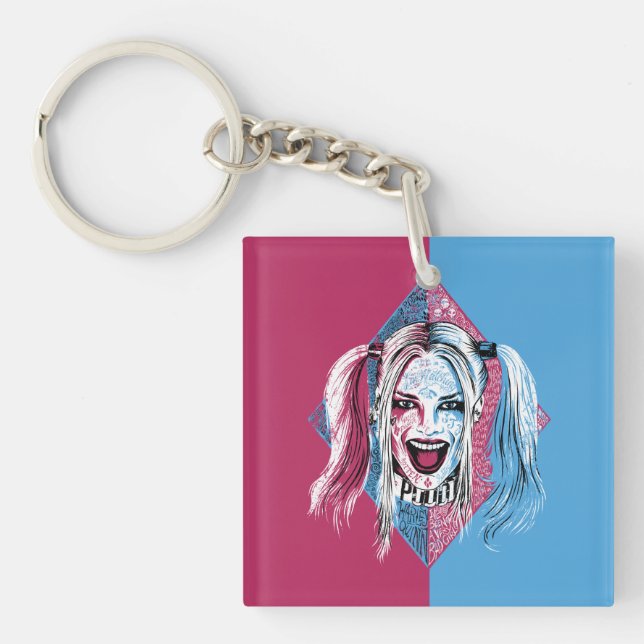 Suicide Squad | Harley Laugh Key Ring (Front)