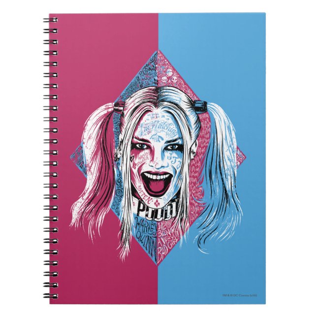 Suicide Squad | Harley Laugh Spiral Notebook (Front)