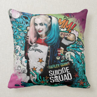 Suicide Squad | Harley Quinn Character Graffiti Cushion