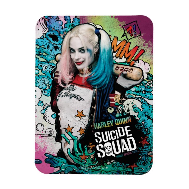 Suicide Squad | Harley Quinn Character Graffiti Magnet (Vertical)