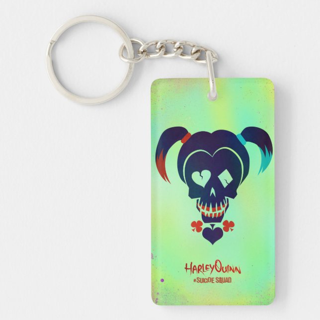 Suicide Squad | Harley Quinn Head Icon Key Ring (Front)