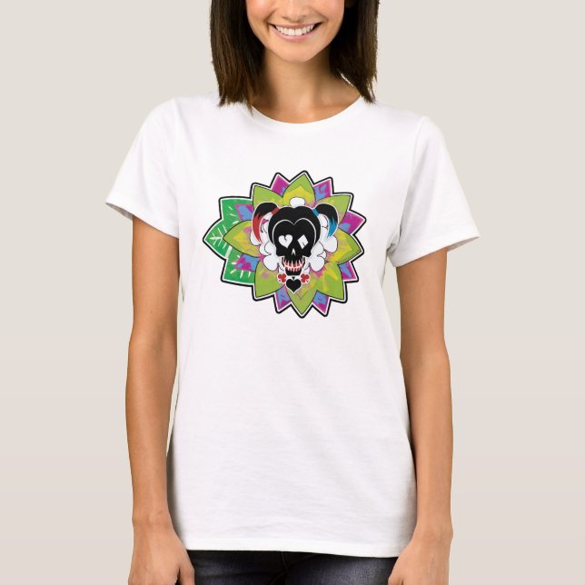 Suicide Squad | Harley Quinn Skull Tattoo Art T-Shirt (Front)