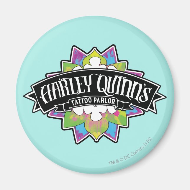 Suicide Squad | Harley Quinn's Tattoo Parlour Lotu Magnet (Front)