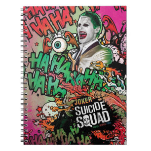 Suicide Squad Joker Character Graffiti Spiral Notebook
