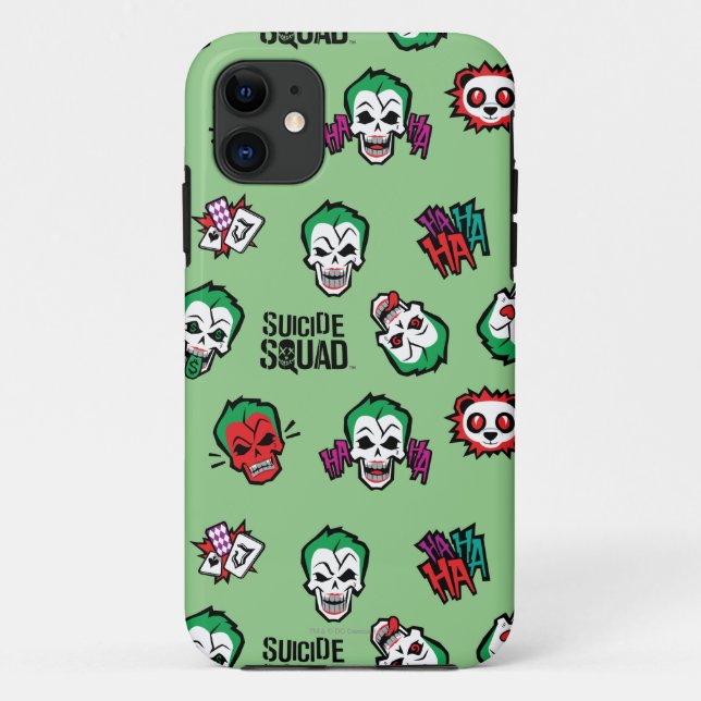 Suicide Squad | Joker Emoji Pattern Case-Mate iPhone Case (Back)