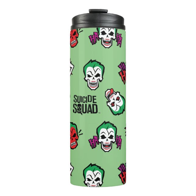 Suicide Squad | Joker Emoji Pattern Thermal Tumbler (Front)