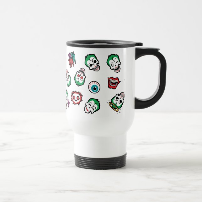 Suicide Squad | Joker Emoji Pattern Travel Mug (Right)