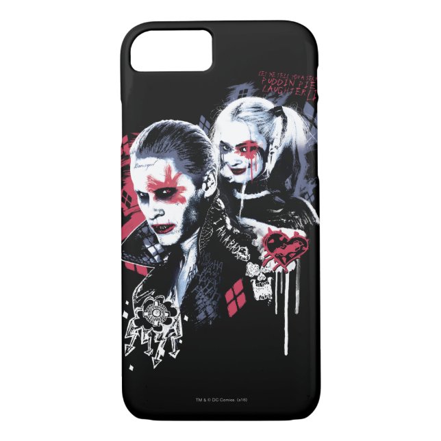 Suicide Squad | Joker & Harley Painted Graffiti Case-Mate iPhone Case (Back)
