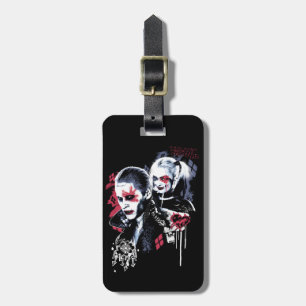 Suicide Squad Joker & Harley Painted Graffiti Luggage Tag