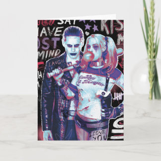 Suicide Squad | Joker & Harley Typography Photo Card