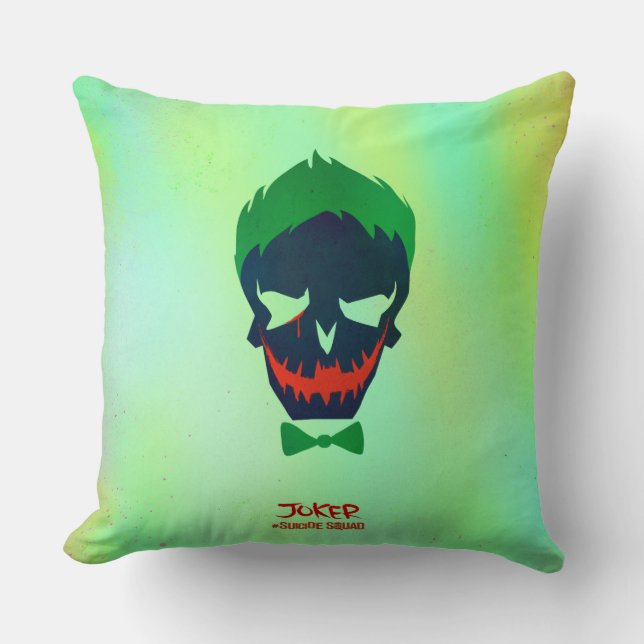 Suicide Squad | Joker Head Icon Cushion (Front)