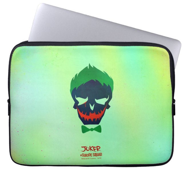 Suicide Squad | Joker Head Icon Laptop Sleeve (Front)