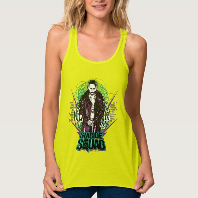 Suicide Squad | Joker Retro Rock Graphic Singlet (Front)