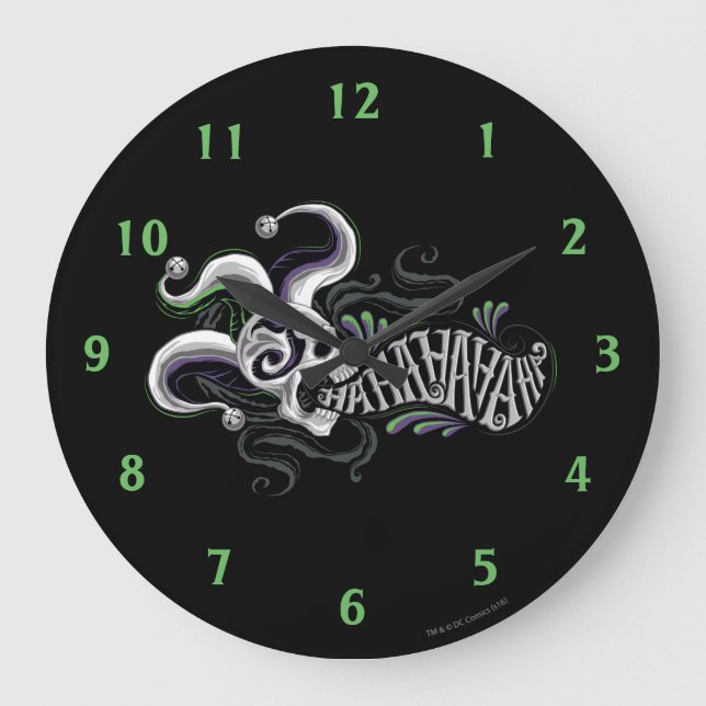 Suicide Squad | Joker Skull - Haha Large Clock (Front)