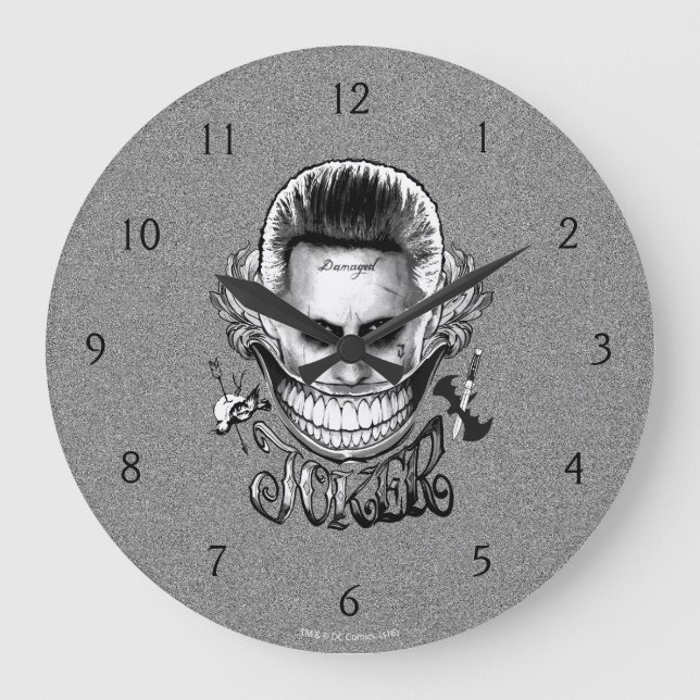 Suicide Squad | Joker Smile Large Clock (Front)