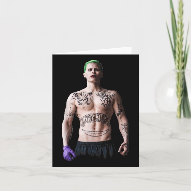 Suicide Squad Joker Stance Black  Card (Front)