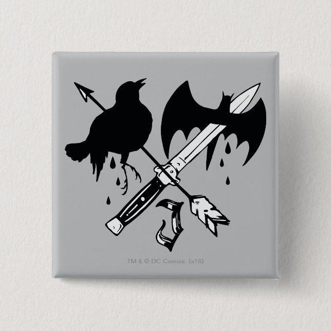 Suicide Squad | Joker Symbol 15 Cm Square Badge (Front)