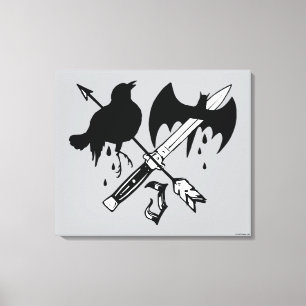 Suicide Squad   Joker Symbol Canvas Print