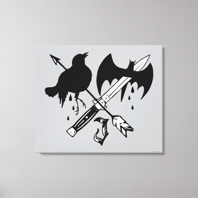 Suicide Squad | Joker Symbol Canvas Print (Front)