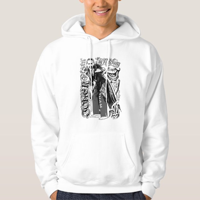 Suicide Squad | Joker Typography Photo Hoodie (Front)